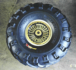 Gold Turbine Wheel Cover